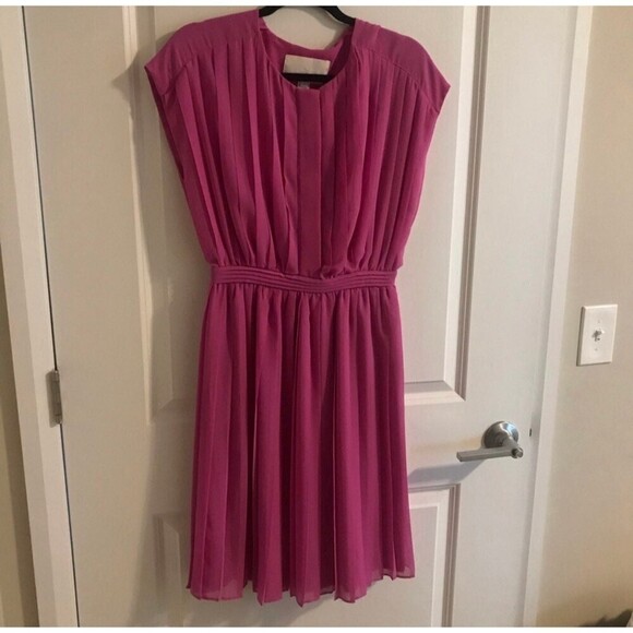 J crew collection pleated blouson dress peony 2 - Picture 8 of 8